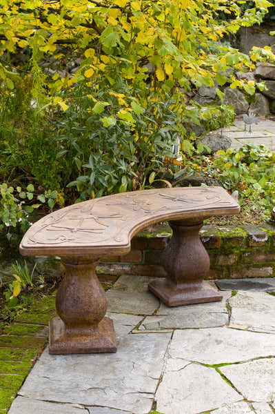 Curved garden online seating