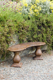 Traditional Bench - Curved in Ancient Stone