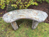 Fossil Bench - Curved in Western Slate