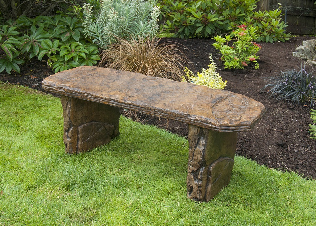 Prehistoric Bench Fossil Bench - Straight – Cast Artifacts - Uniquely Terrific Garden Art