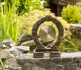 Buddhist Gong in Ancient Stone Finish