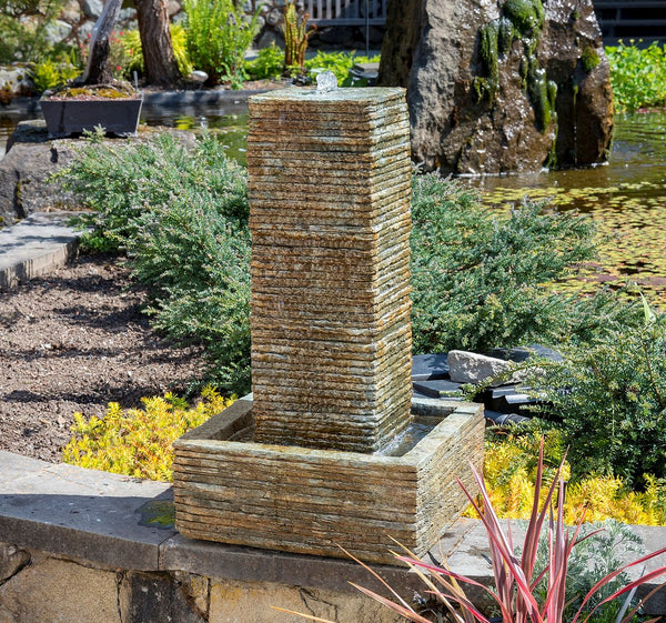 Drystack Patio Fountain Square